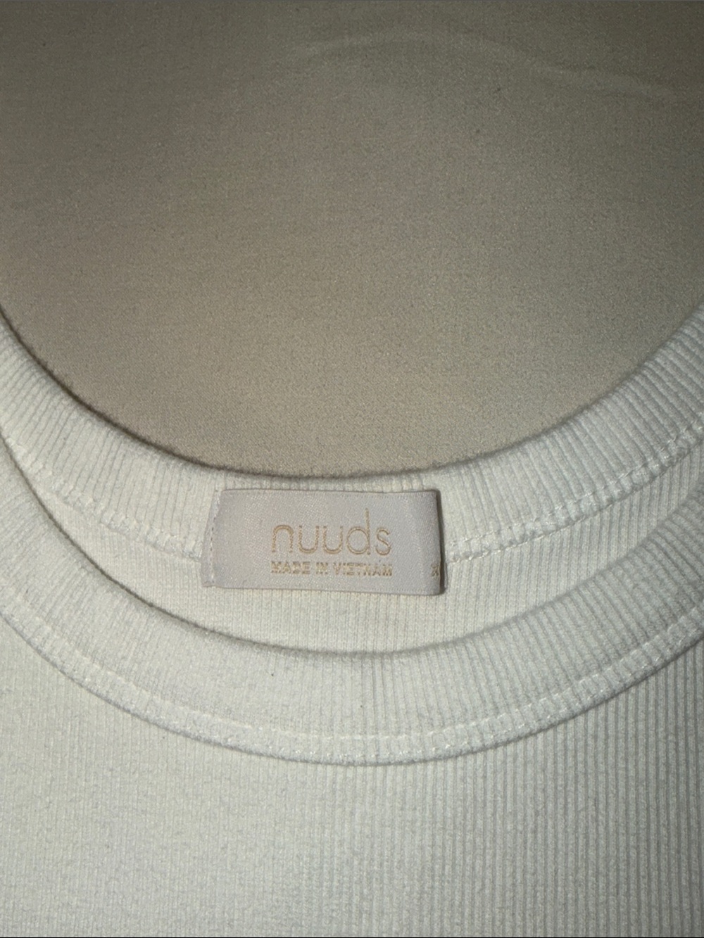 nuuds White Ribbed Tank Top - Picture 3 of 8